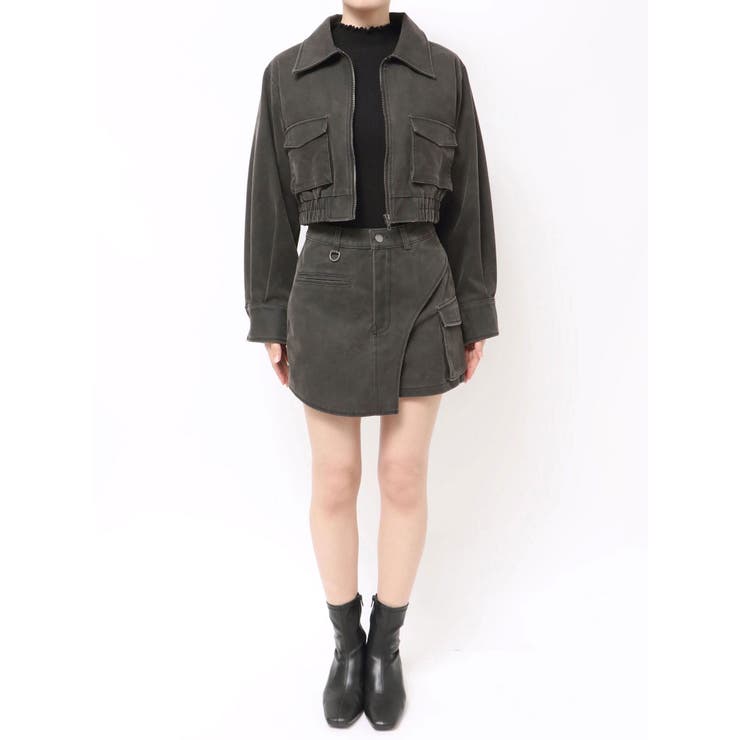 フェイクレザーショートフライトジャケット【セットアップ着用可】 | MURUA | 詳細画像37 