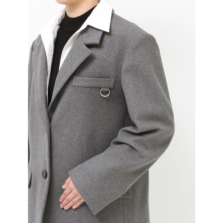 MURUA ムルーア カラーアタッチメントジャケット グレー カラーアタッチメントジャケット[品番：MKSW0066449]｜MURUA（ムルーア