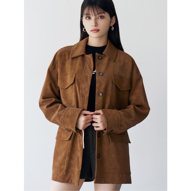 フェイクスウェードワークジャケット | MURUA | 詳細画像1 