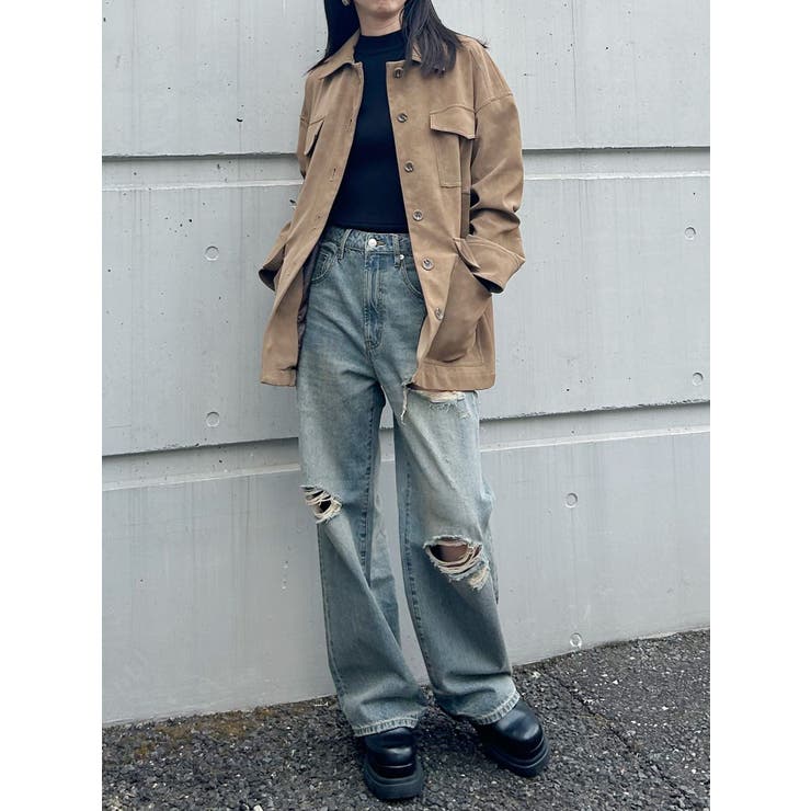 フェイクスウェードワークジャケット | MURUA | 詳細画像11 