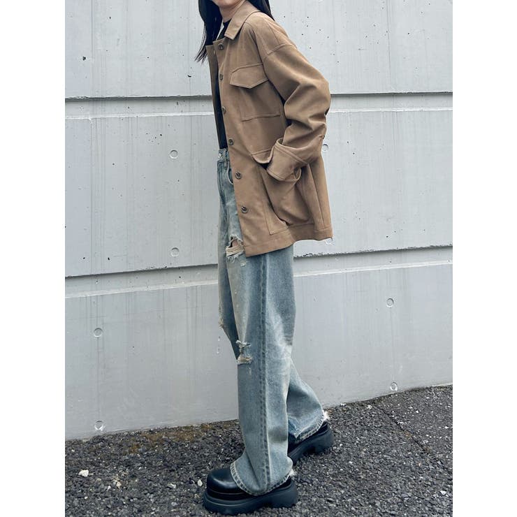 フェイクスウェードワークジャケット | MURUA | 詳細画像13 