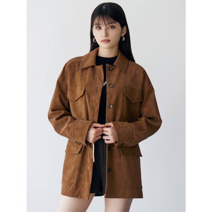 フェイクスウェードワークジャケット | MURUA | 詳細画像2 