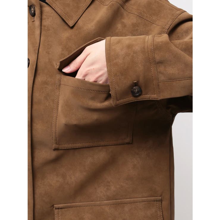 フェイクスウェードワークジャケット | MURUA | 詳細画像24 