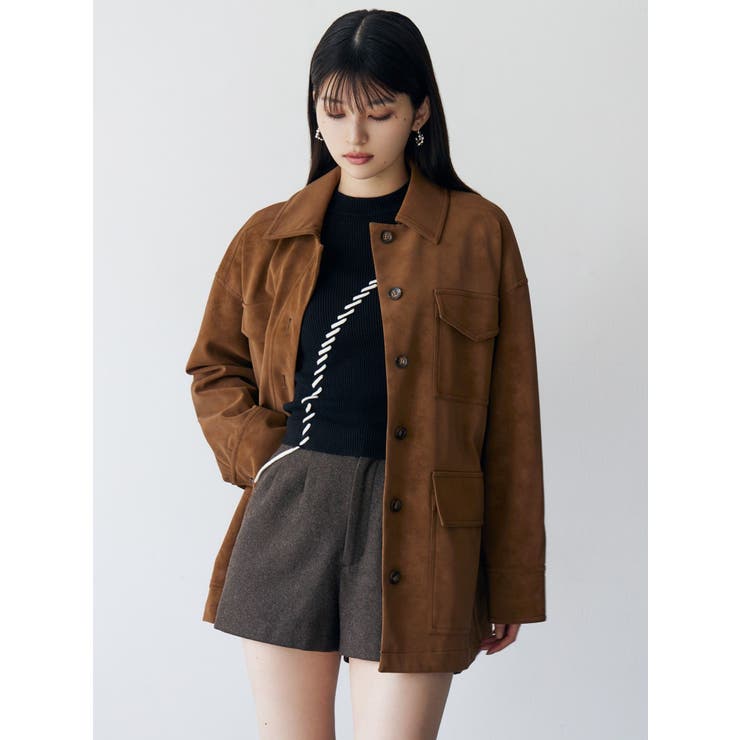 フェイクスウェードワークジャケット | MURUA | 詳細画像3 