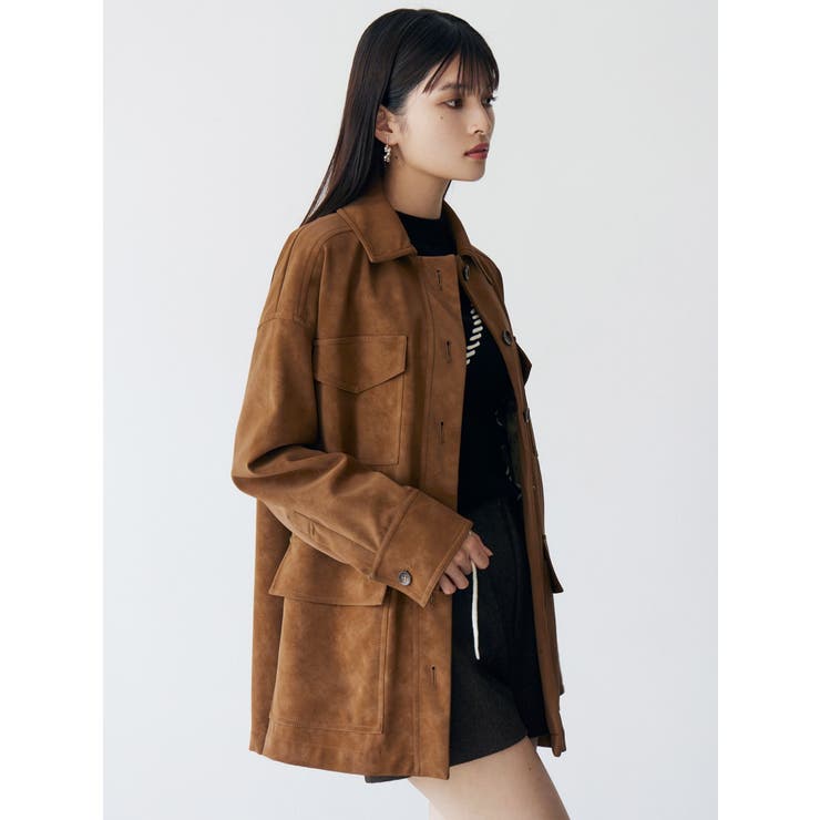 フェイクスウェードワークジャケット | MURUA | 詳細画像4 