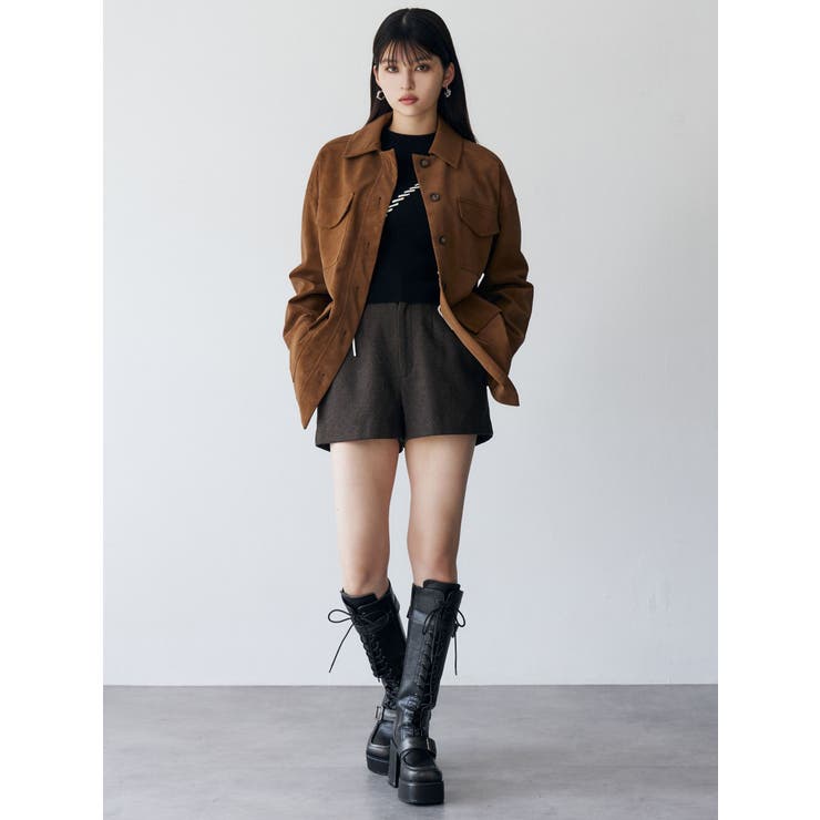 フェイクスウェードワークジャケット | MURUA | 詳細画像5 