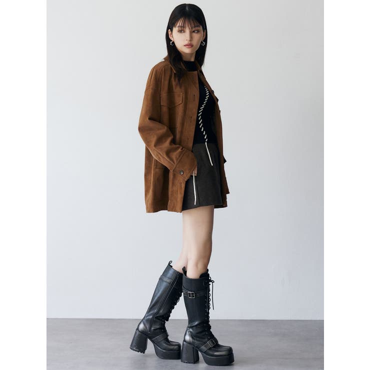 フェイクスウェードワークジャケット | MURUA | 詳細画像6 