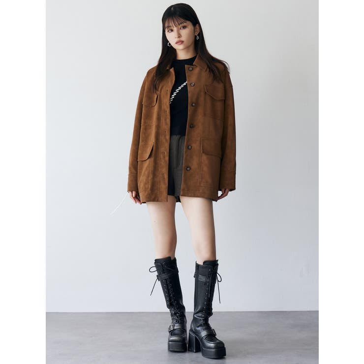 フェイクスウェードワークジャケット | MURUA | 詳細画像7 