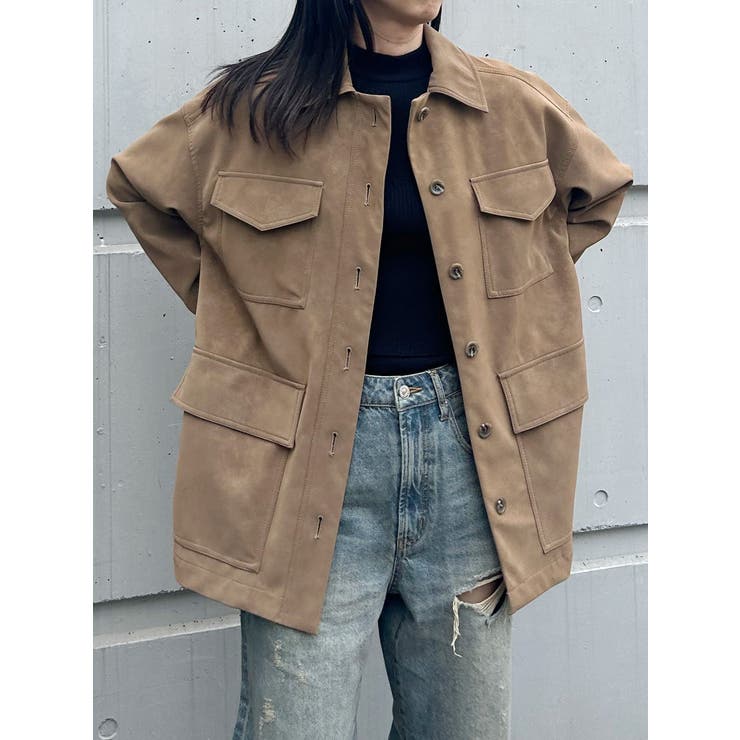 フェイクスウェードワークジャケット | MURUA | 詳細画像8 