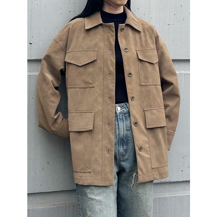 フェイクスウェードワークジャケット | MURUA | 詳細画像9 