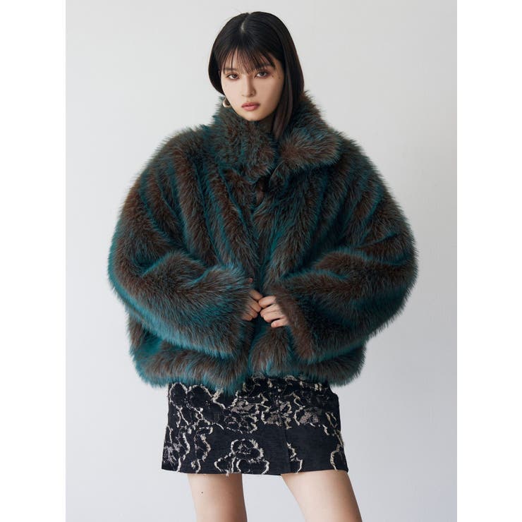 美品♡CALNAMURメニーリボンループファーブルゾン CALNAMUR（カルナムール）の「MANY RIBBON LOOP FUR BLOUSON