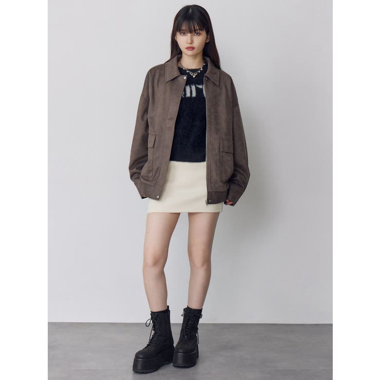 ヴィンテージフェイクレザーブルゾン | MURUA | 詳細画像12 