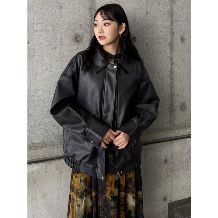 ヴィンテージフェイクレザーブルゾン | MURUA | 詳細画像19 