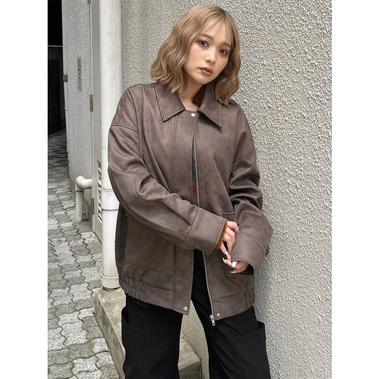 ヴィンテージフェイクレザーブルゾン | MURUA | 詳細画像23 