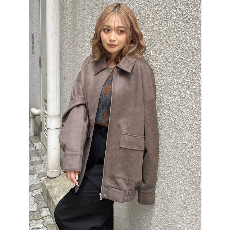 ヴィンテージフェイクレザーブルゾン | MURUA | 詳細画像24 