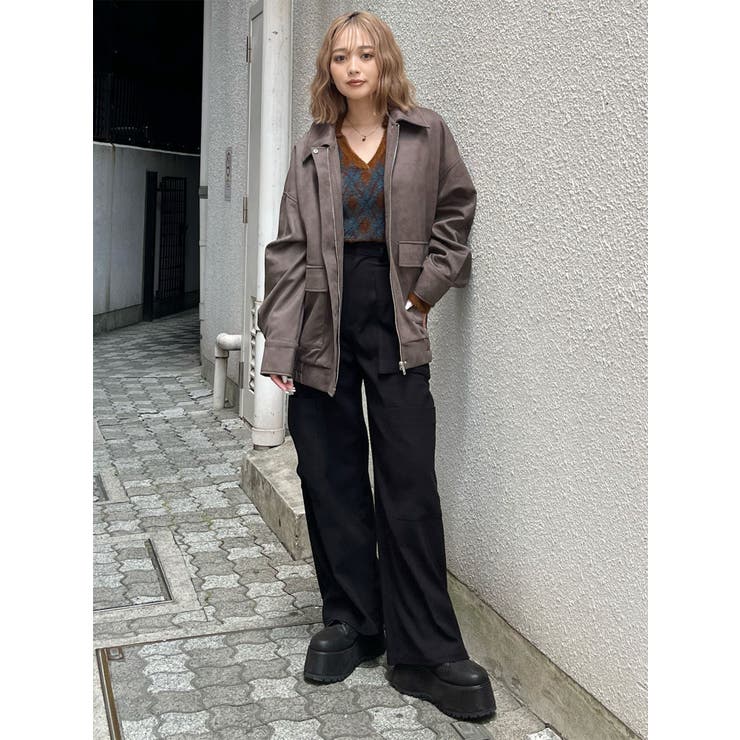 ヴィンテージフェイクレザーブルゾン | MURUA | 詳細画像27 