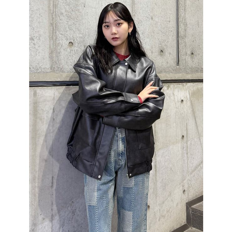 ヴィンテージフェイクレザーブルゾン | MURUA | 詳細画像34 