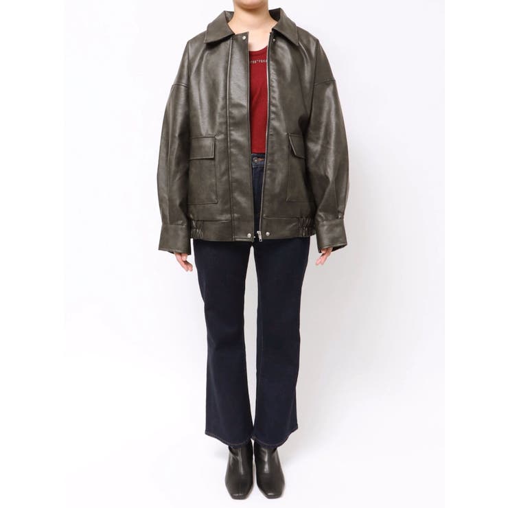 ヴィンテージフェイクレザーブルゾン | MURUA | 詳細画像46 