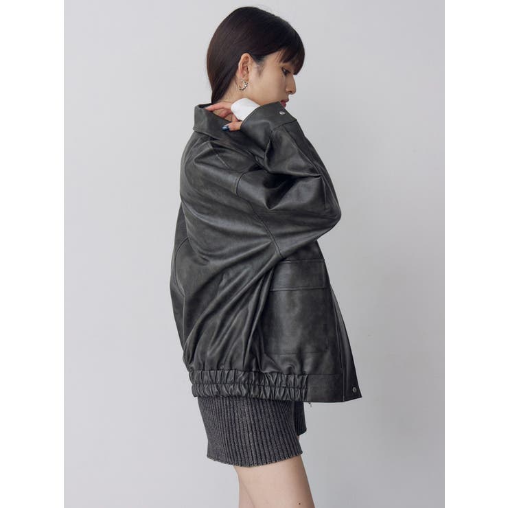 ヴィンテージフェイクレザーブルゾン | MURUA | 詳細画像5 