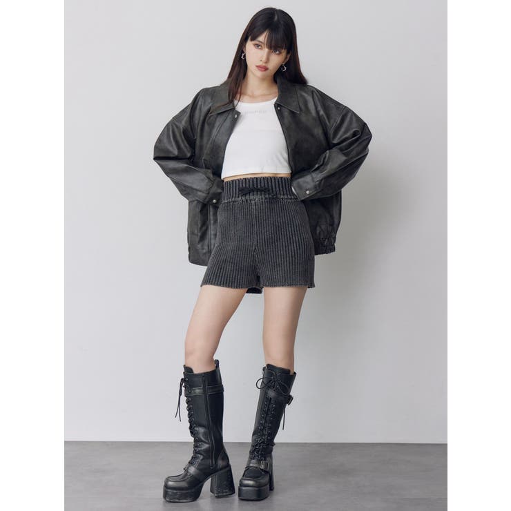 ヴィンテージフェイクレザーブルゾン | MURUA | 詳細画像7 