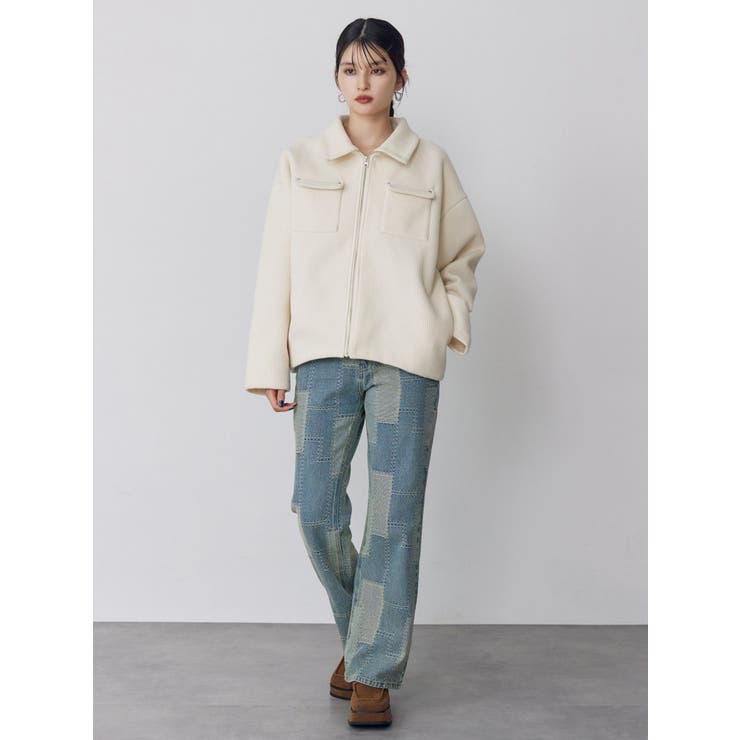 スタンドZIPブルゾン[品番：MKSW0066958]｜MURUA（ムルーア）の