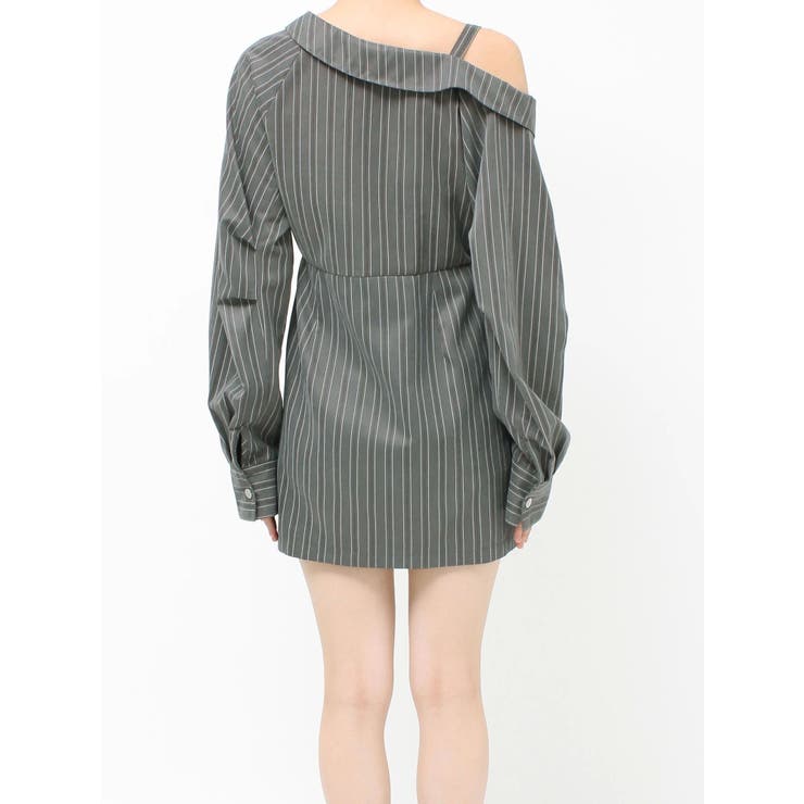 アシメショルダーミニシャツワンピース | MURUA | 詳細画像26 