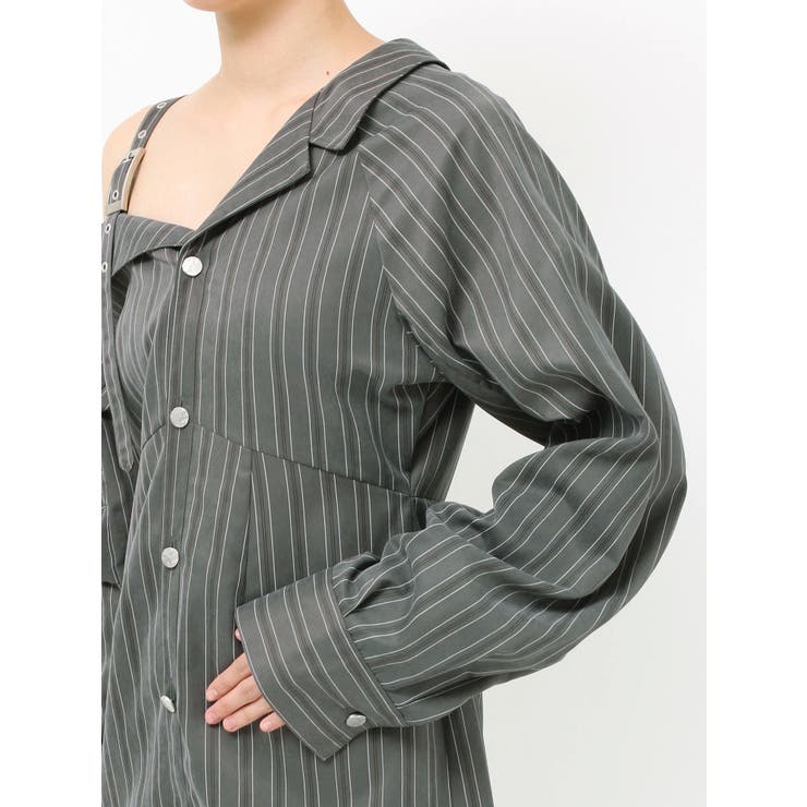 アシメショルダーミニシャツワンピース | MURUA | 詳細画像28 