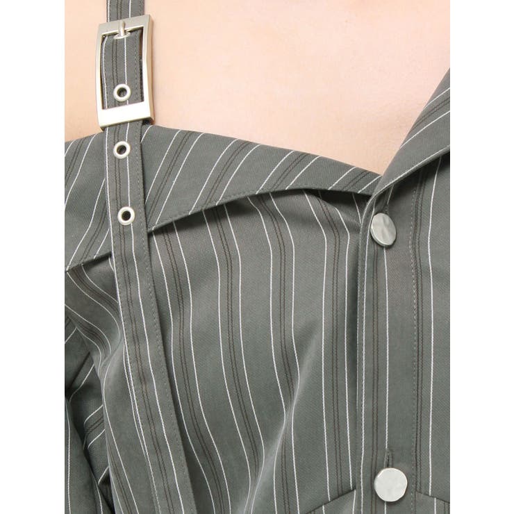 アシメショルダーミニシャツワンピース | MURUA | 詳細画像34 