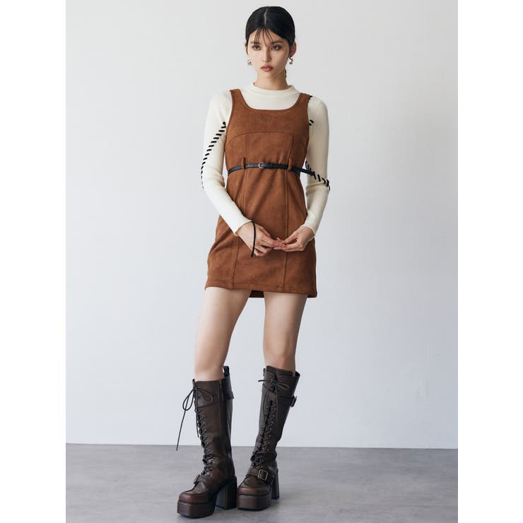 フェイクスェードタンクワンピース | MURUA | 詳細画像3 