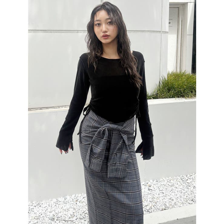 YUKKOコラボ】2WAYシャツライクジャンスカ[品番：MKSW0067110]｜MURUA