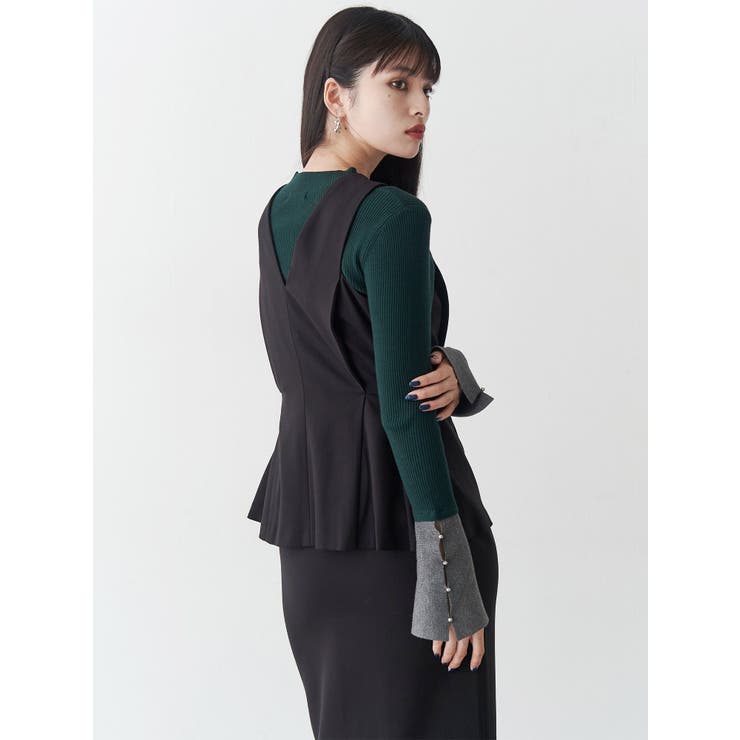 フロントZIPペプラムジャンパースカート | MURUA | 詳細画像10 