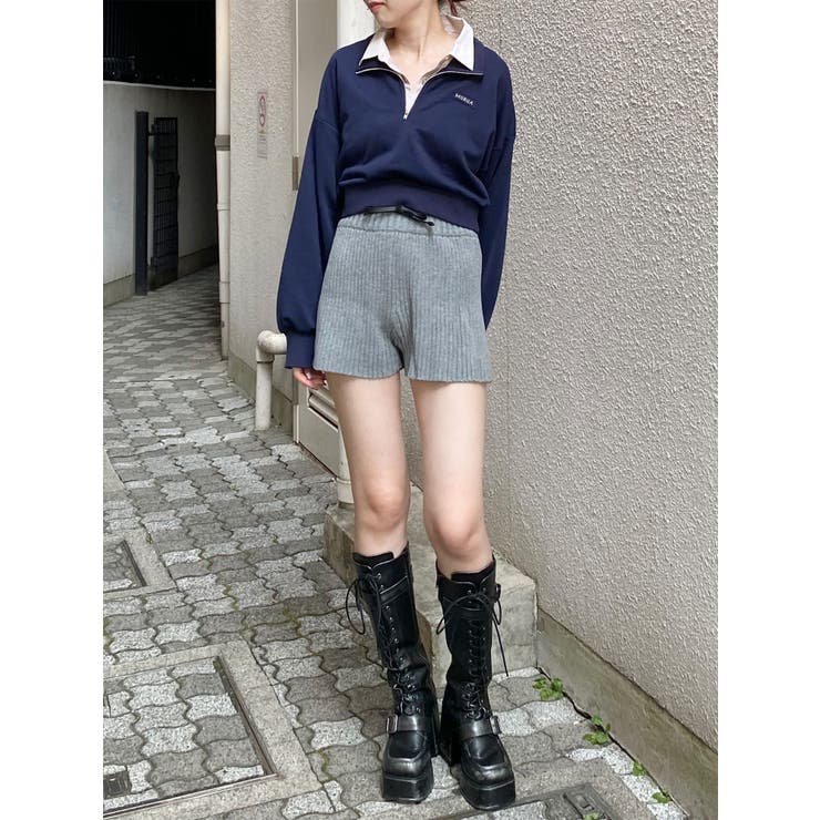 リブニットキュロット | MURUA | 詳細画像11 