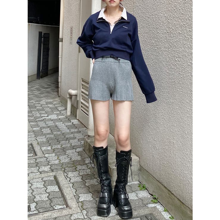 リブニットキュロット | MURUA | 詳細画像12 