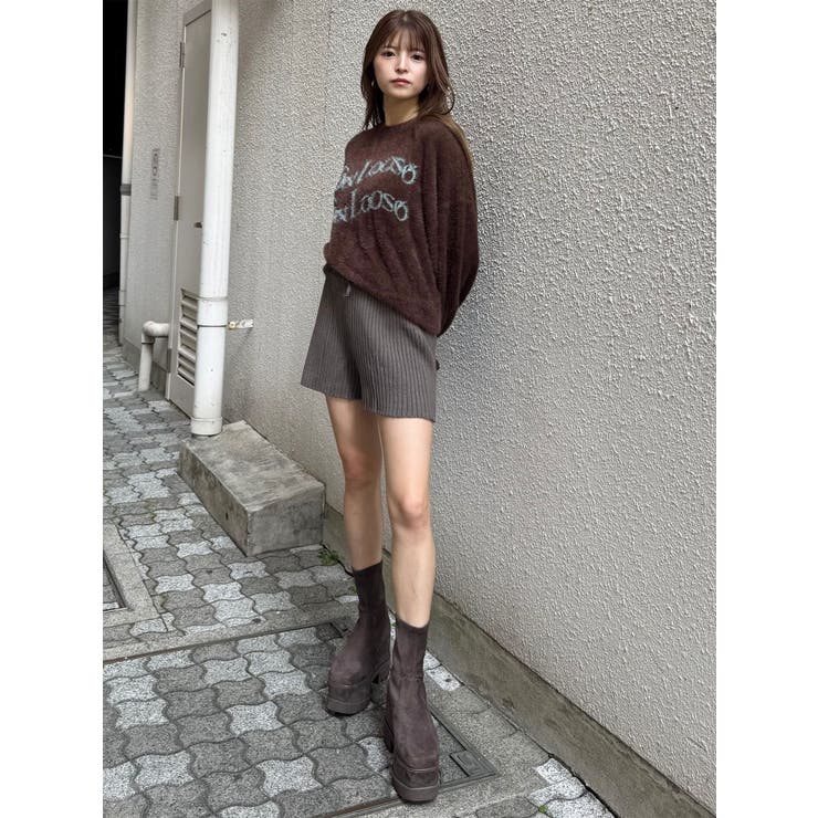 リブニットキュロット | MURUA | 詳細画像22 