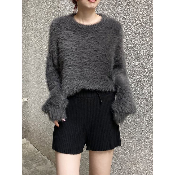 リブニットキュロット | MURUA | 詳細画像3 