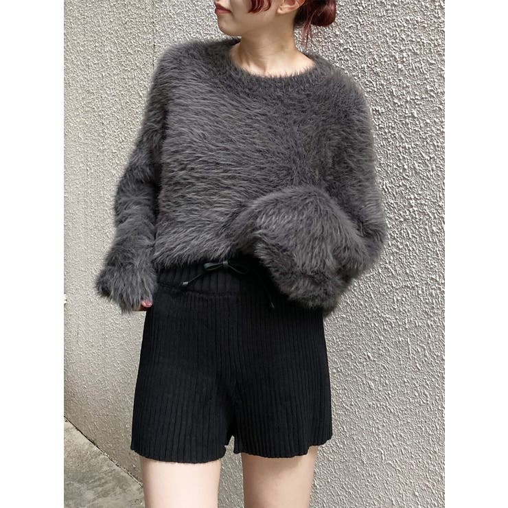 リブニットキュロット | MURUA | 詳細画像4 