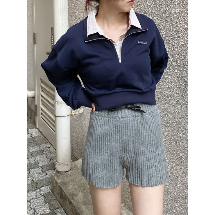 リブニットキュロット | MURUA | 詳細画像9 