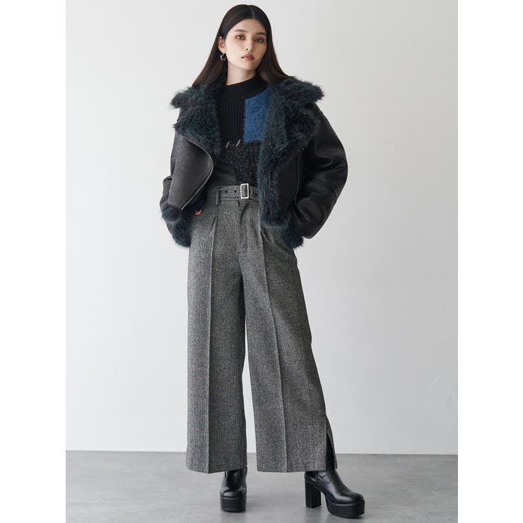 ネップツイードワイドパンツ | MURUA | 詳細画像10 