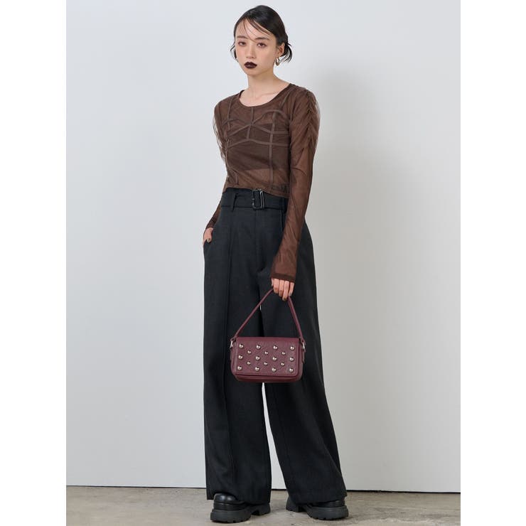 ネップツイードワイドパンツ | MURUA | 詳細画像13 