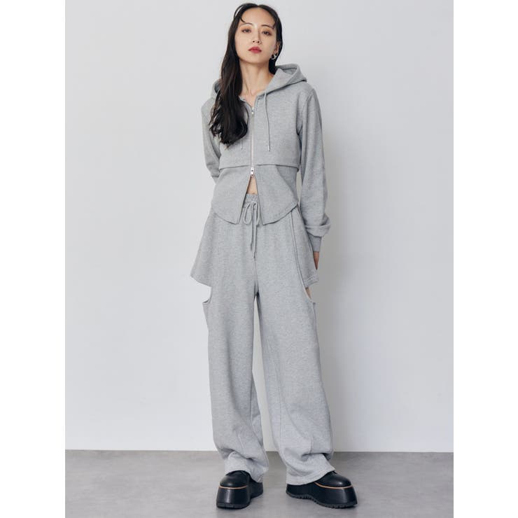 サイドカットストレートスウェットパンツ[品番：MKSW0067396]｜MURUA
