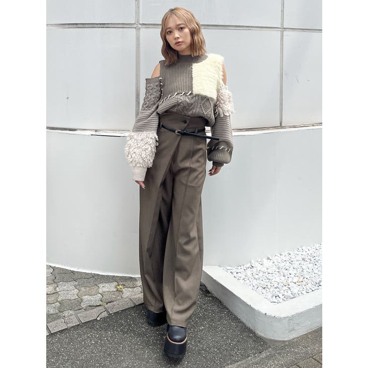 ベルトハイウエストワイドパンツ | MURUA | 詳細画像12 