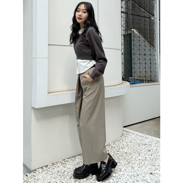 ベルトハイウエストワイドパンツ | MURUA | 詳細画像15 