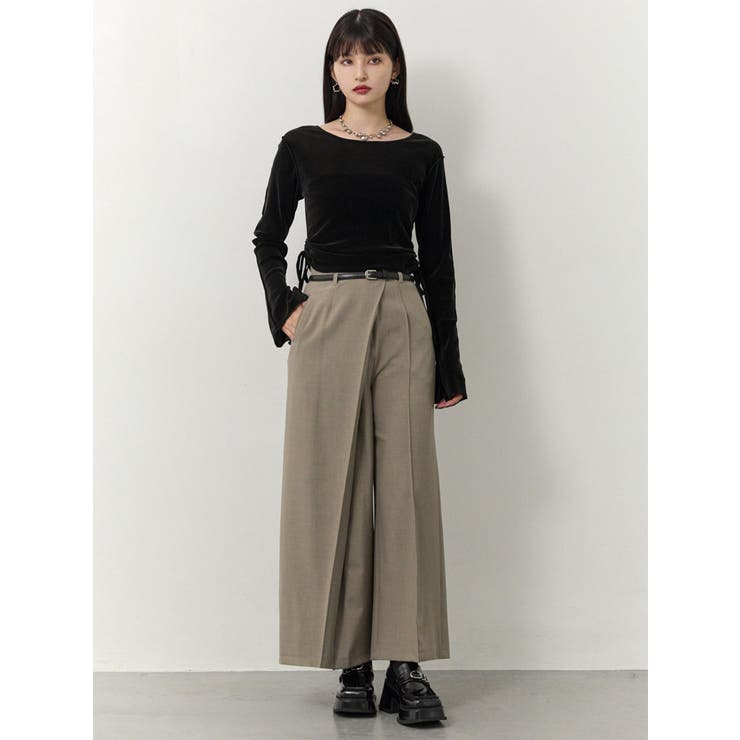 ベルトハイウエストワイドパンツ | MURUA | 詳細画像2 