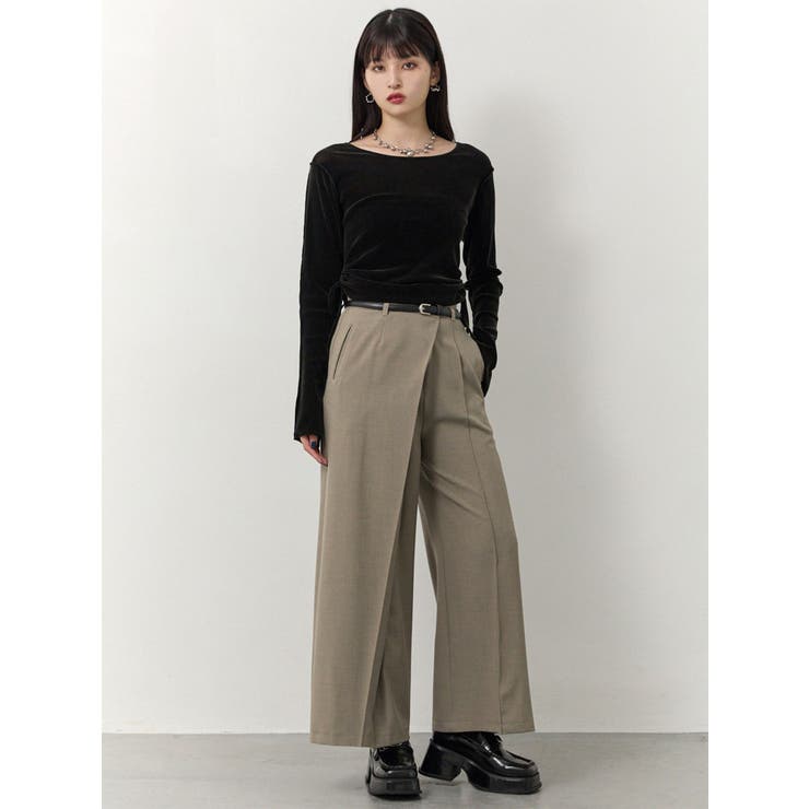 ベルトハイウエストワイドパンツ | MURUA | 詳細画像3 