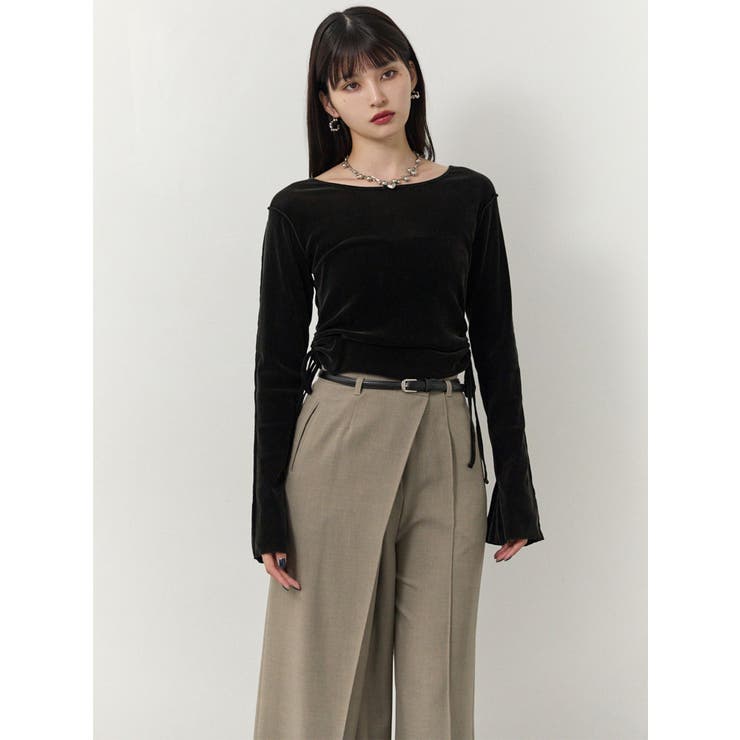 ベルトハイウエストワイドパンツ | MURUA | 詳細画像4 