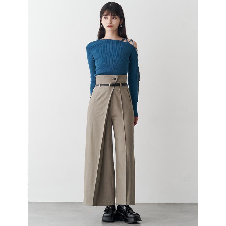 ベルトハイウエストワイドパンツ | MURUA | 詳細画像6 