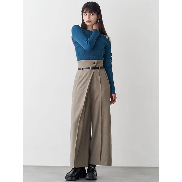 ベルトハイウエストワイドパンツ | MURUA | 詳細画像7 