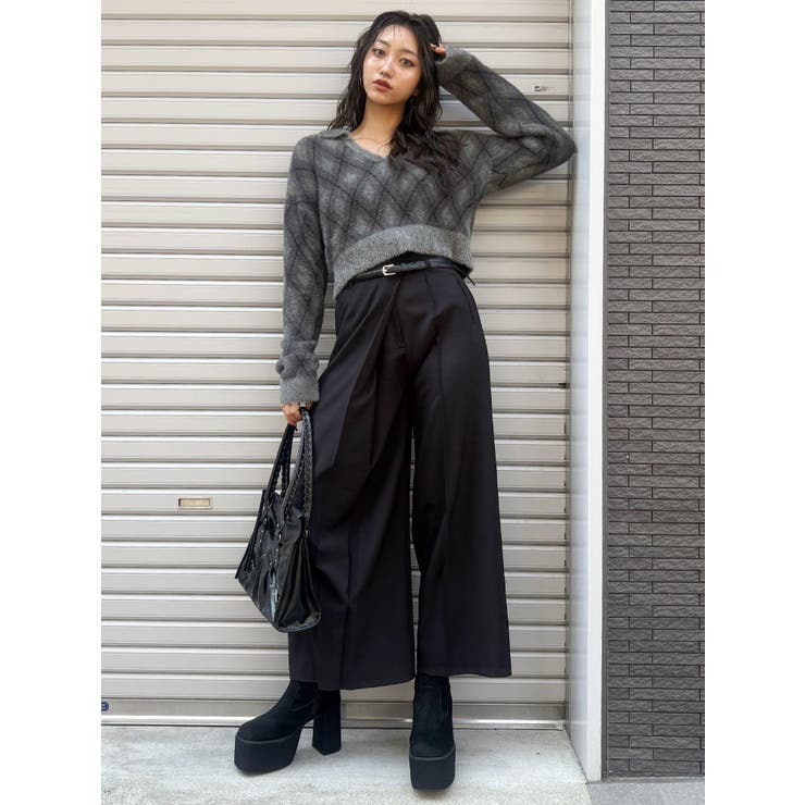 ベルトハイウエストワイドパンツ | MURUA | 詳細画像8 