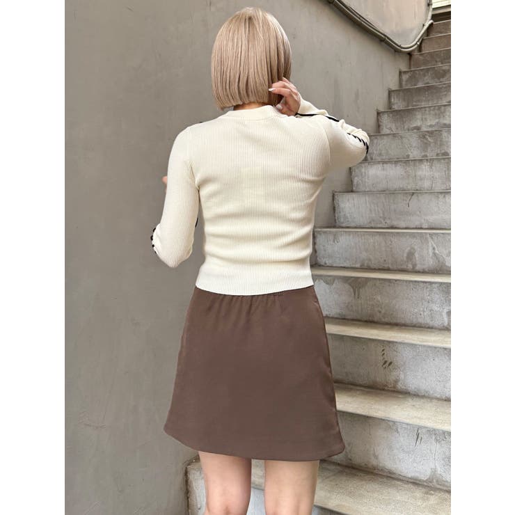 タックドレープミニスカート【セットアップ着用可】 | MURUA | 詳細画像23 