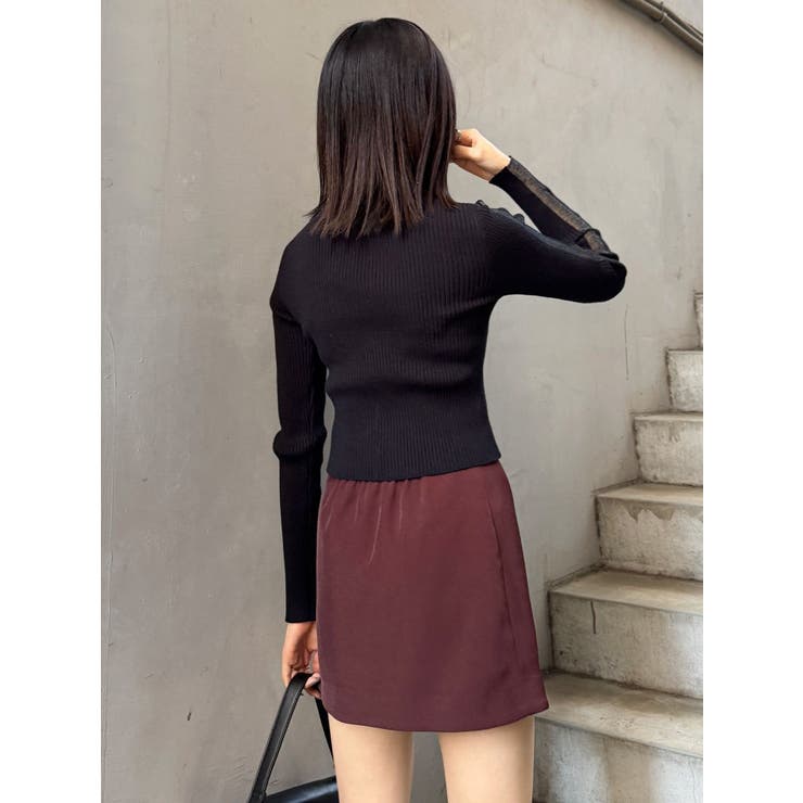 タックドレープミニスカート【セットアップ着用可】 | MURUA | 詳細画像27 